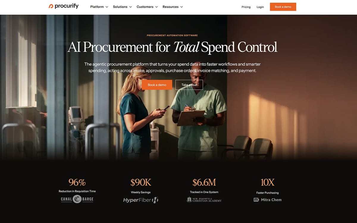 Procurify procure-to-pay website, September 2026