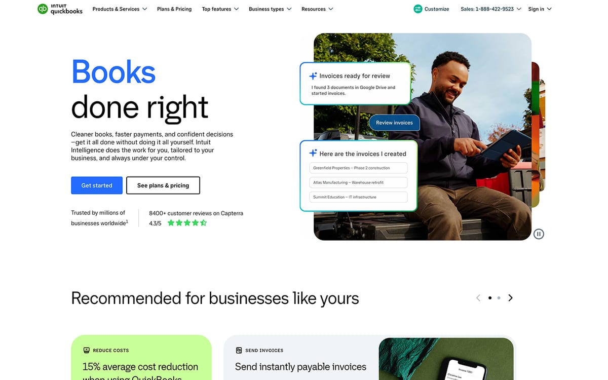 QuickBooks Online website, September 2026